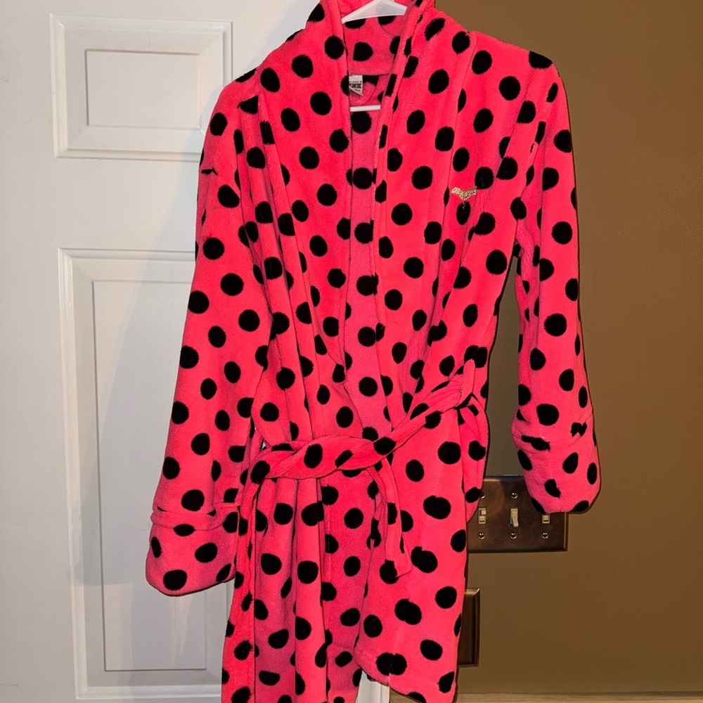 Victoria's Secret Pink Polka Dot Robe